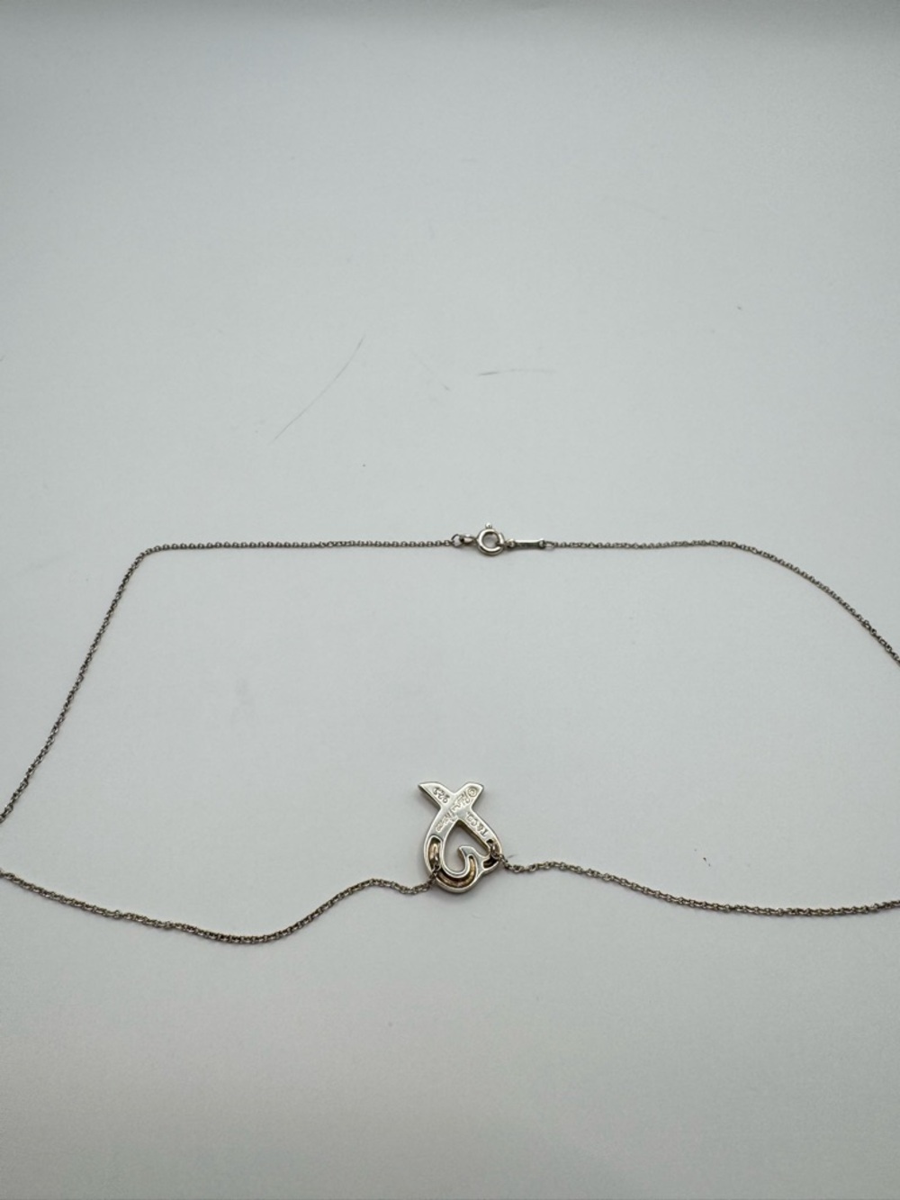 Tiffany & Co. Paloma Picasso Loving Heart Necklace Sterling Silver 925 - Picture 3 of 5